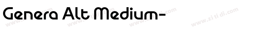 Genera Alt Medium字体转换 Genera Alt Medium字体转换